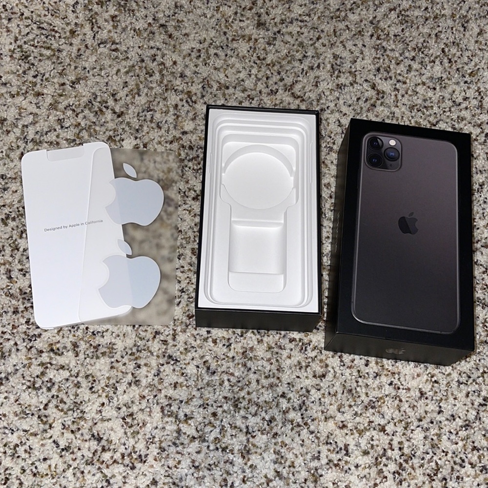 Free** read description: iPhone 11 Pro Max Space Grey 254GB BOX ONLY